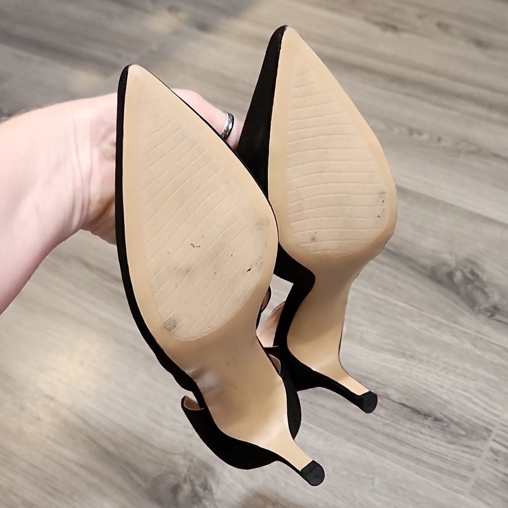 Lauren Blakwell Sandra Faux Suede Pointed Toe Heels - Picture 9 of 9